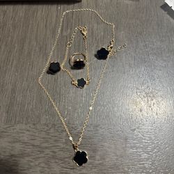 Necklace Earrings And Ring Combo 