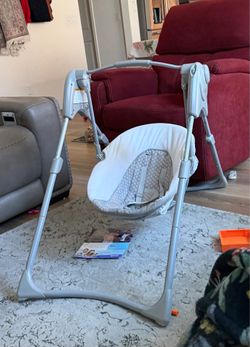 baby swing and baby seat