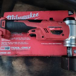  Milwaukee 18V 6-ton Knockout Tool(Tool Only) 3  amp Battery Included