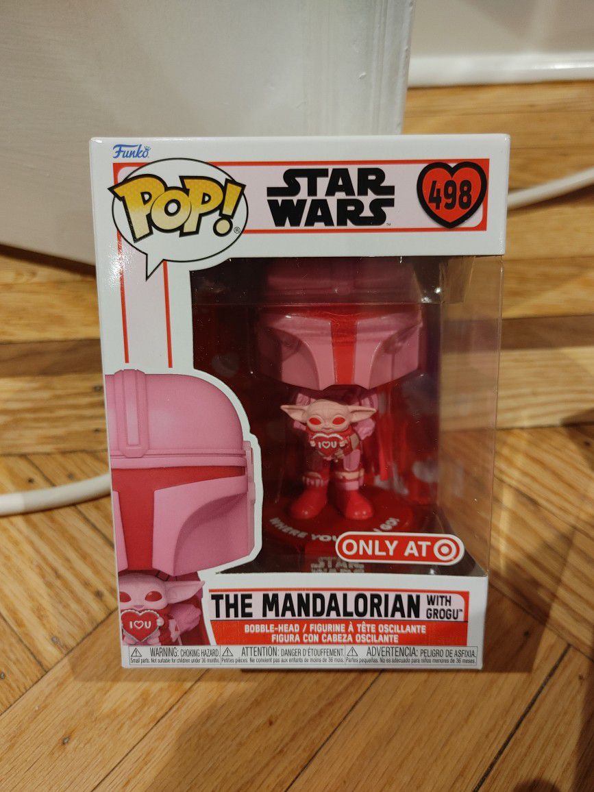 Star Wars Mandalorian with Grogu EXCLUSIVE Pink Pop