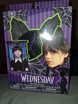 Wednesday Wig with Cat Ears
