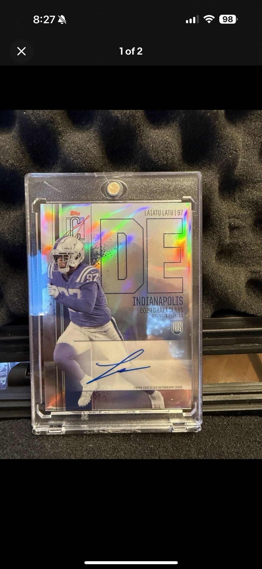 2024 Topps Signature Class Chrome Laiatu Latu Auto