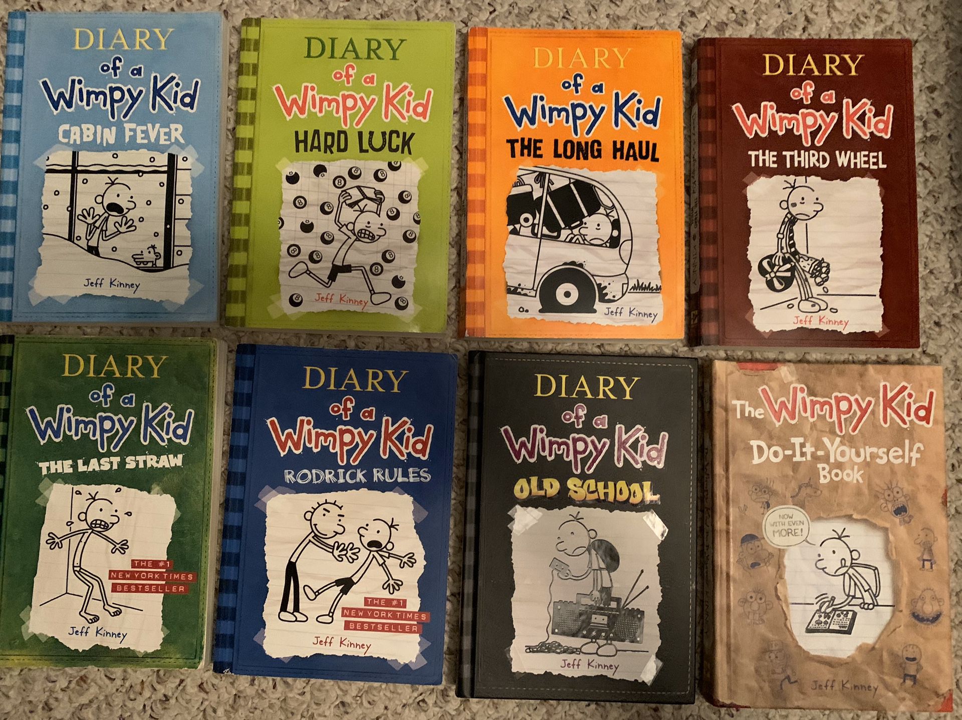 8 Diary of a Wimpy Kid series books