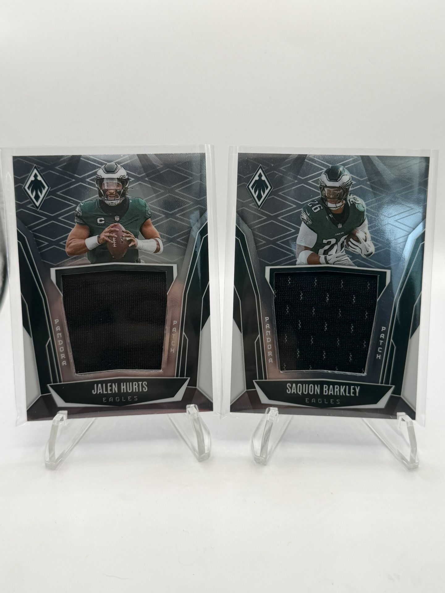 Saquon Barkley Jalen Hurts Numbered Patches /299