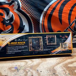 Rush Creek 6 Rod Holder New Box
