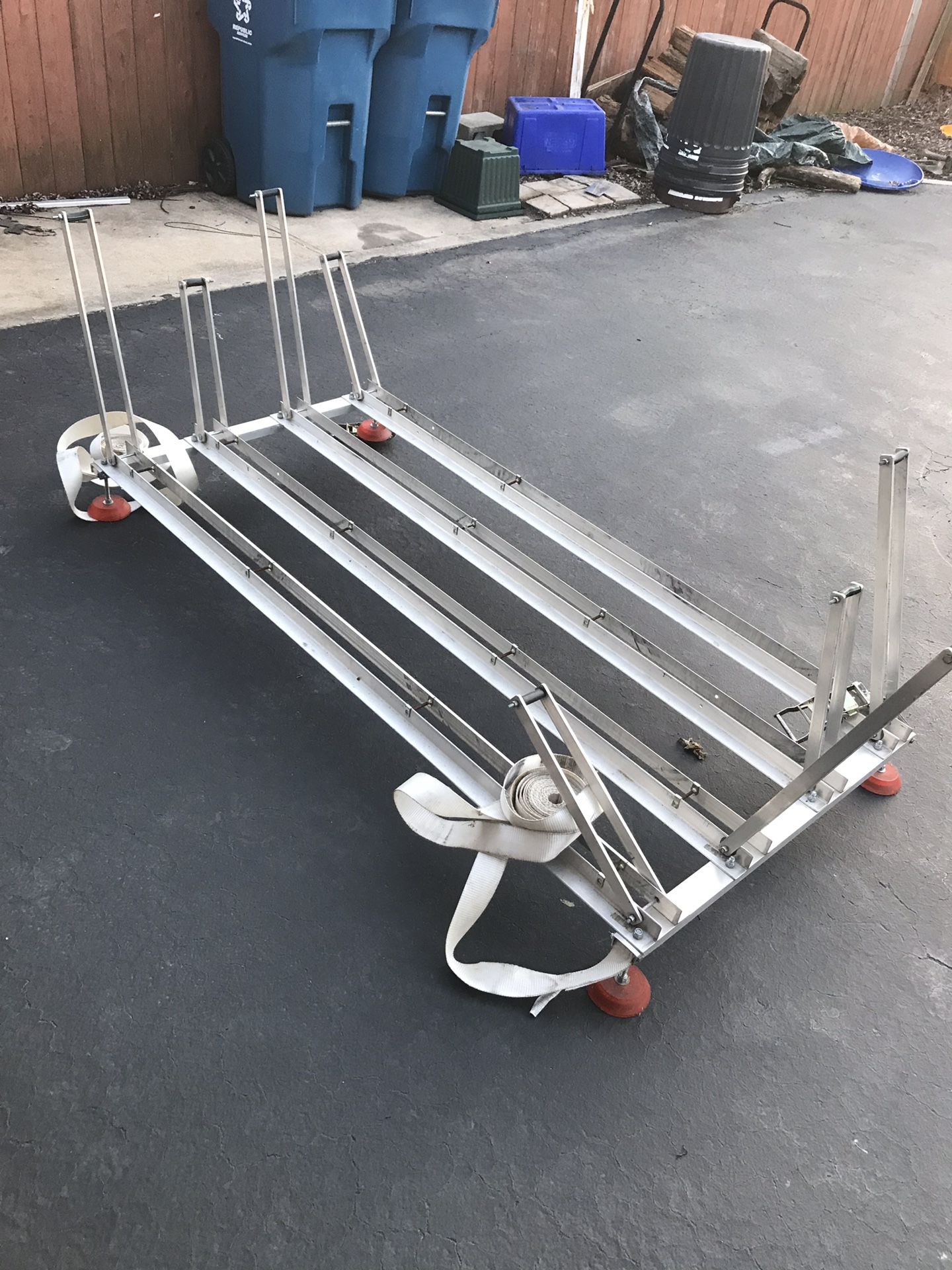 Bike rack for pop up camper