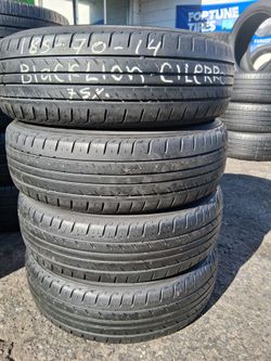 1 set of 185/70/R14 with 70% of tread or life  BLACK LION CILERRO
