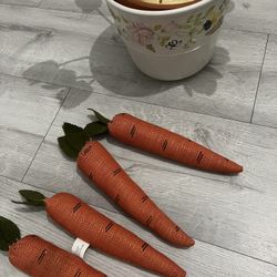 Vase ,Flowers And Carrots 