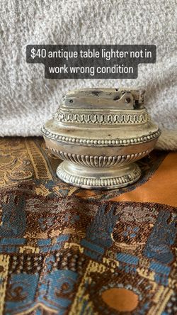 Antique Table Lighter Ronson Queen Anne Mid Century
