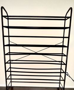 Shoe Rack Black 45-50 Pairs