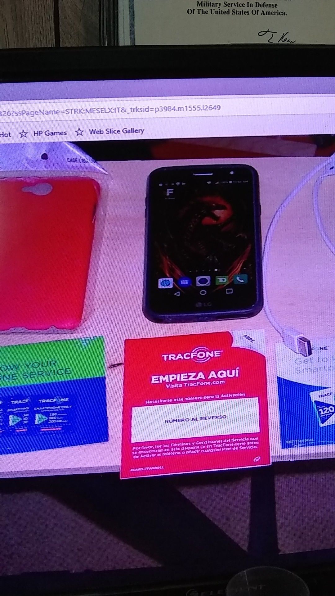 TracFone LG fiesta 2 l 164 VL 5.5 in screen