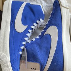 Nike Blazer Mid Suede - Brown & Blue Pairs SZ9