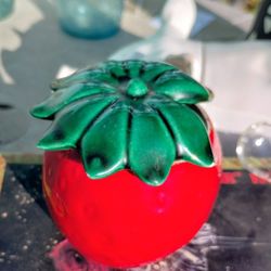 Strawberry Cookie Jar Approx 11" 