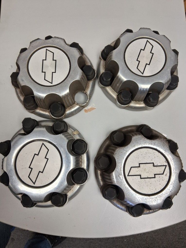 Used OEM Chevy Chrome Wheel Center Hub Caps