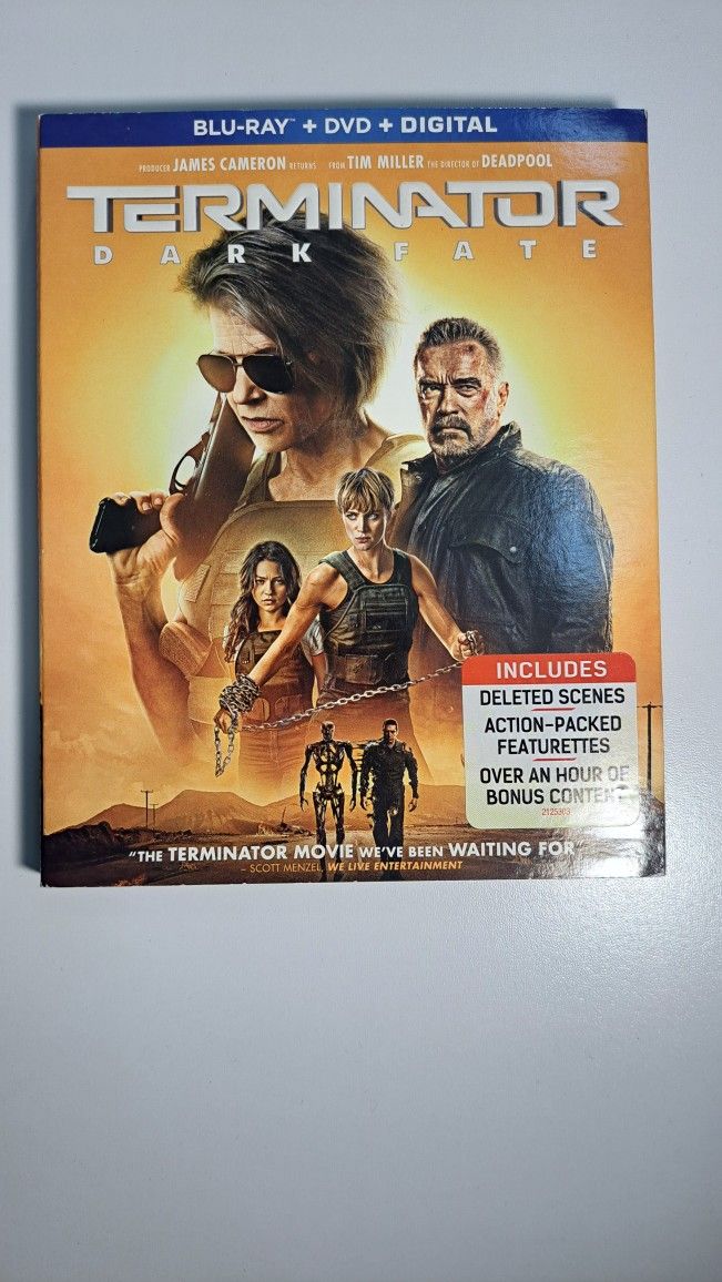 Terminator Dark Fate Bluray And DVD