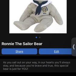 Ronnie The Sailor Bear 2003