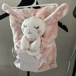 Baby Blanket And Toy Teether