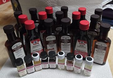Baking Pure Extracts (26 Flavors) Watkins, McCormick & LorAnn Oils