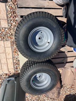 New Riding mower rear tires