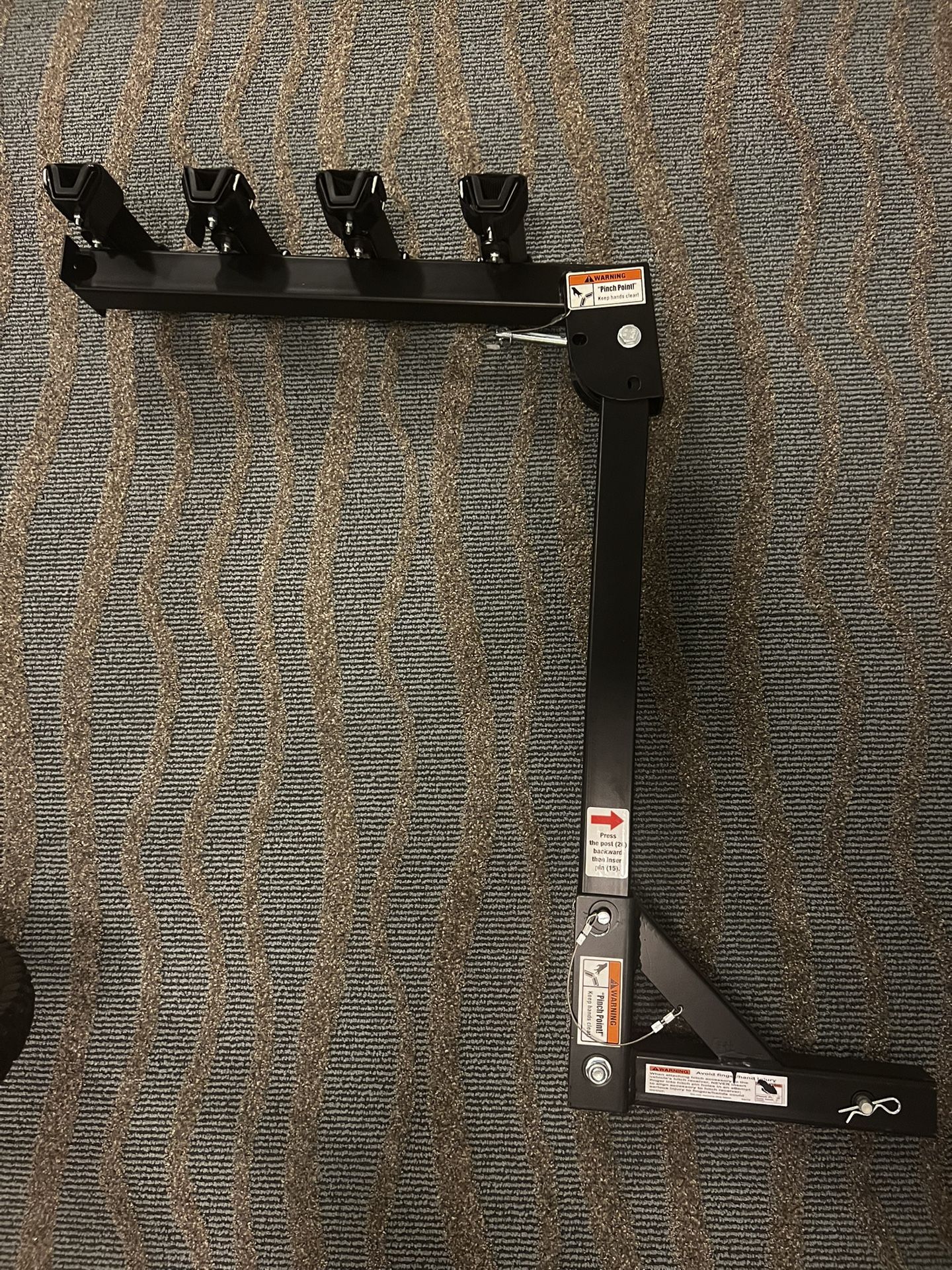 MaxxHaul 70210 Hitch Mount Bike Rack 4-Bike Rack, Black For Cars Trucks SUV's Minivans, Large