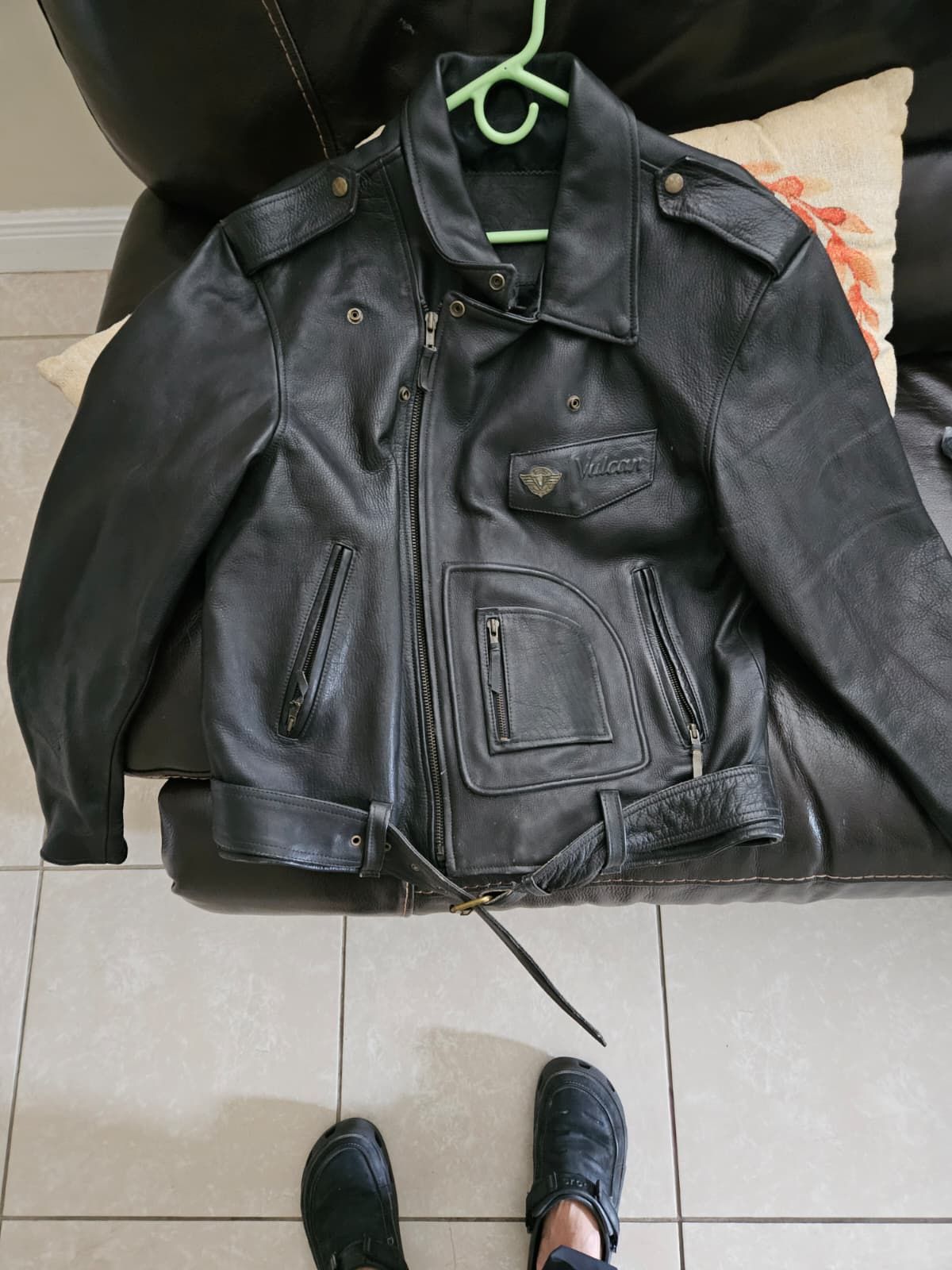 VINTAGE KAWASAKI VULCAN LEATHER JACKET XL
