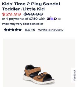 Dr. Scholls Sandals Toddler Boy Size 10 