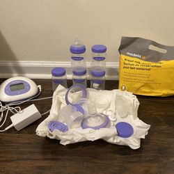 Lansinoh Double Electric Breast Pump with 25mm Flanges, 2 Feeding Bottles + 3 Count 5 oz Anti-Colic Baby Bottles with Slow Flow Silicone Nipples