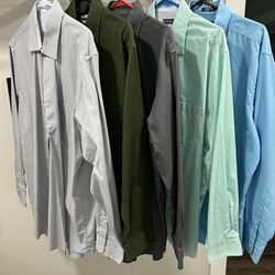 Men’s 17.5 34/35 Long Sleeve Dress Shirts