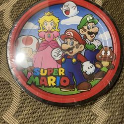 Super Mario Cartoon Large Paper Plates (8ct)