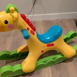 toddler kids giraffe rodeo rocker 