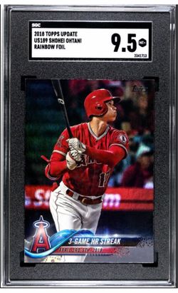 SHOHEI OHTANI 2018 Topps Update #US189 Rainbow Foil RC SGC 9.5 Mint
