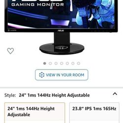 Asus Gaming Monitor VG248QE 1ms, 1080P