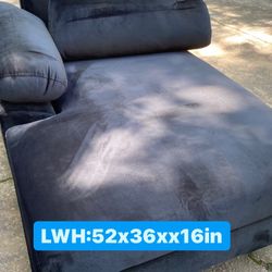 Conner Velvet Sofa Black 