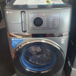 Profile 4.8 cu ft. Smart Ultra Fast Electric Washer & Dryer Combo in Carbon Graphite with Ventless Heat Pump Technology