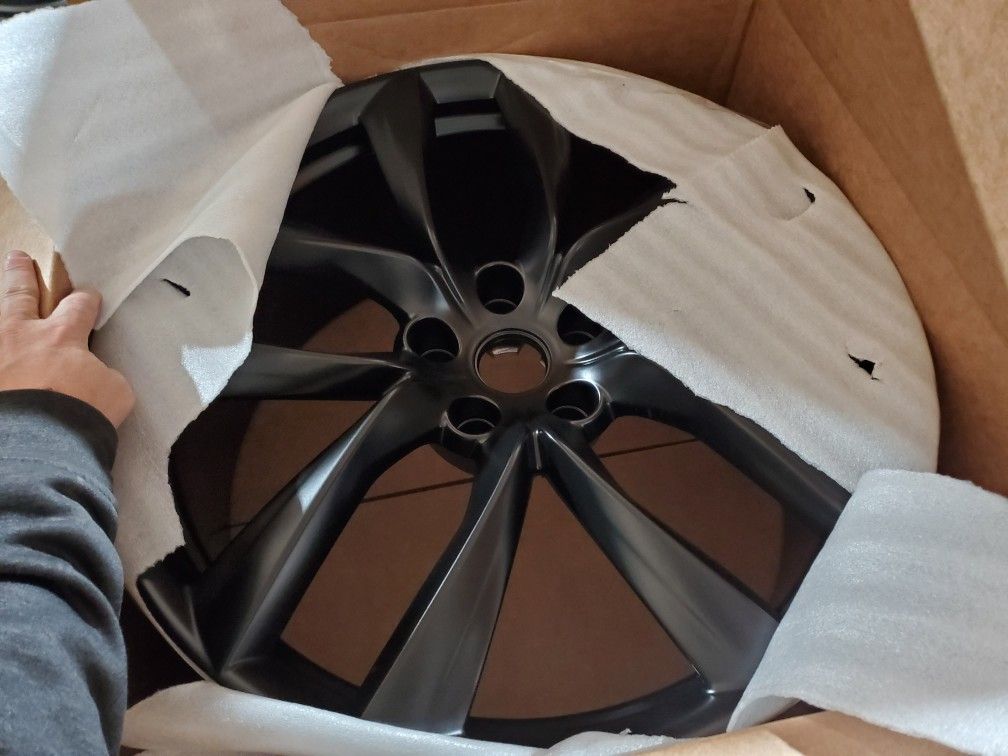 2 Single Arachnid 21" Tesla Model S OEM Wheels Rims