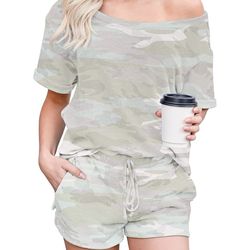 Womens Pajama Sets Summer Camo