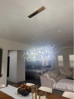Dining room gold ceiling lamp