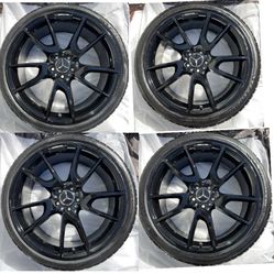 20” Mercedes-Benz AMG Rims, Black with Tires