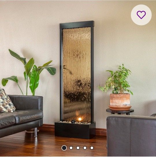 Bronze Mirror Fountain With Stone (Boxed - Unopened)