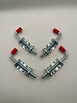 1/2" Heavy Duty Metal Lock Barrel Bolt Spring Latch, 6.5" Long (4 pieces)