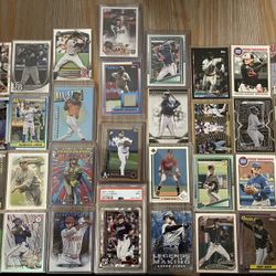 Baseball HOF and Star Lot (X32)—Trout, Mantle, Betts, Ohtani, Judge, Anthony, Gunnar, and More