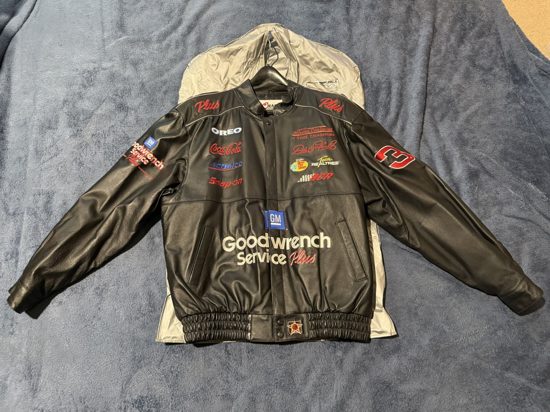Dale Earnhardt NASCAR Collector’s Lot – Leather Jacket, Clock, Toys & More (All New!)