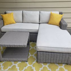 Thick Plast Wicker Set