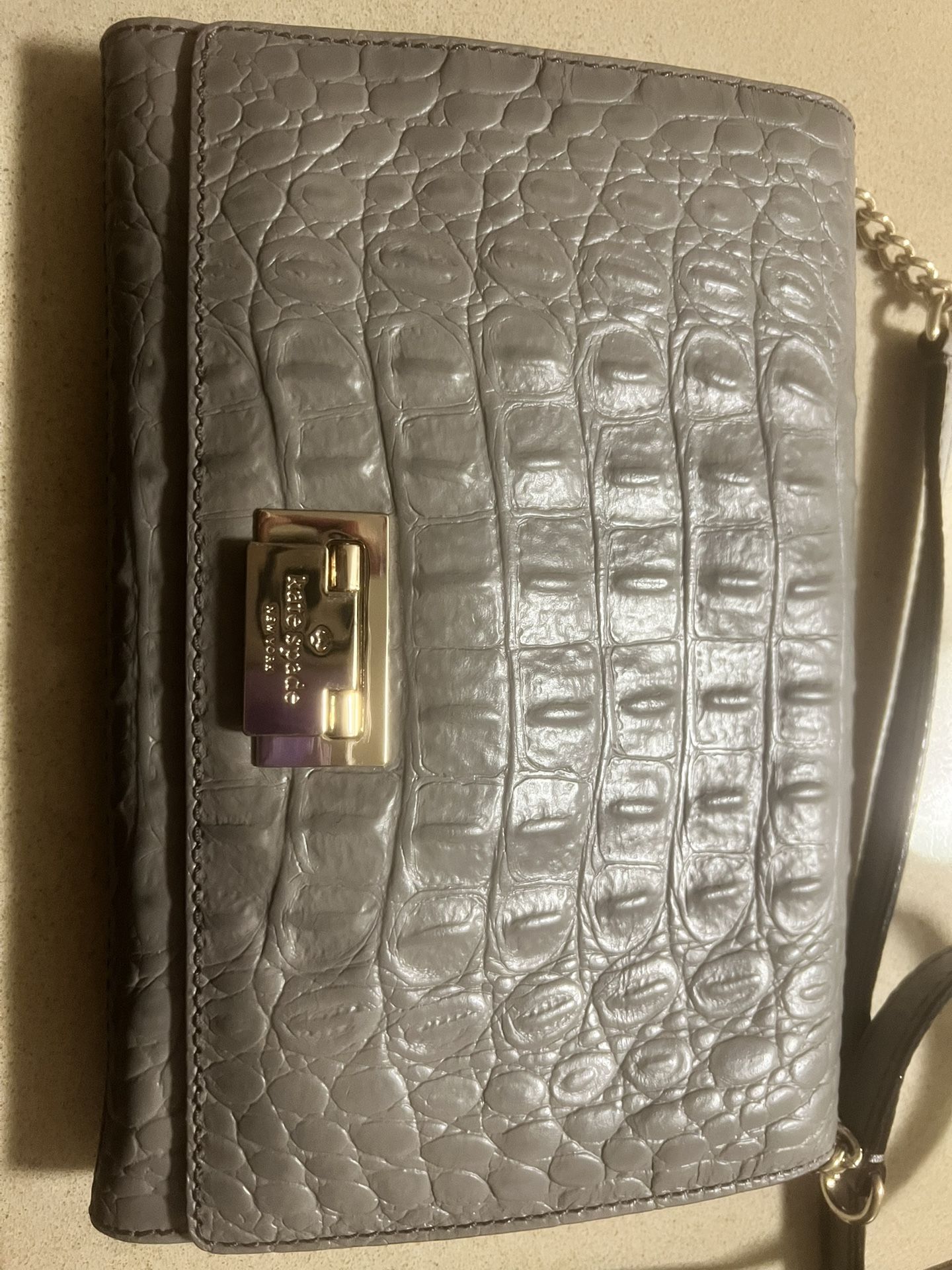 Kate Spade grey clutch