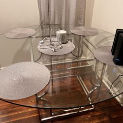 Glass Circle Table