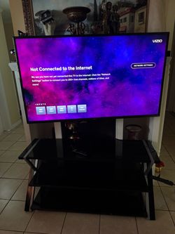 55 inches  Vizio TV with Tv Stand