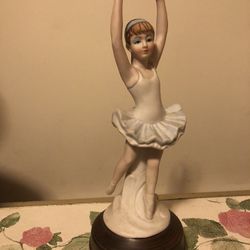Porcelain Ballerina Music Box 