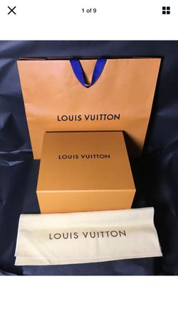 LOUIS VUITTON Magnetic Box 10 X 10.2 x 5” W/Dust Bag And Paper Bag Set.