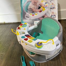 Infantino Music & Lights Activity Feeding Seat and Booster, 4-48 Months Unisex