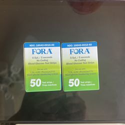 Fora Blood Glucose Test Strips/sterile Lancets